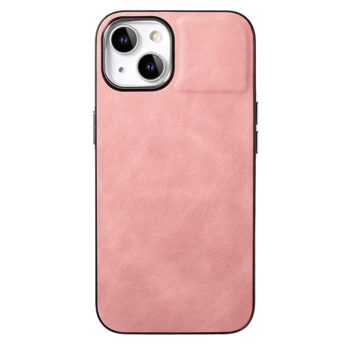 Bild 3, iPhone 15 Plus Skal Läderbelagt Skin Touch Rosa