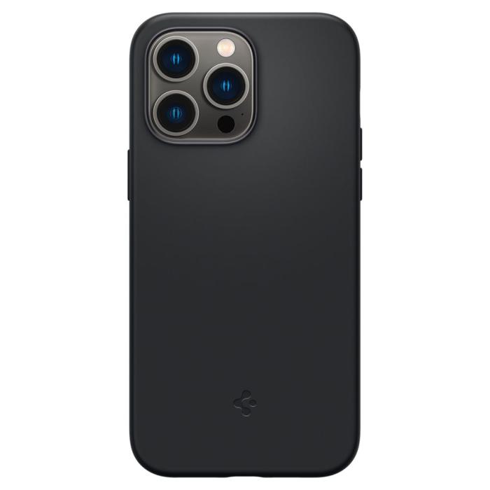 Bild 2, Spigen iPhone 14 Pro Max Skal Silicone Fit Mag MagSafe Svart