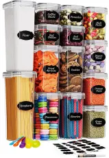 14st F&ouml;rvaringsburkar - Luftt&auml;ta burkar med lock