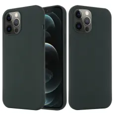 iPhone 15 Pro Max Skal MagSafe Silikon M&ouml;rk Gr&ouml;n
