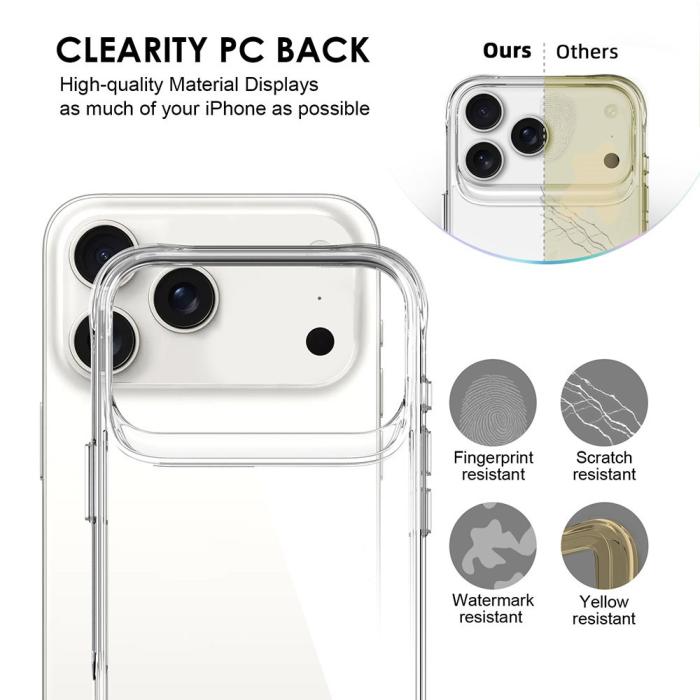 Bild 5, iPhone 17 Pro Max Skal Hybrid Transparent