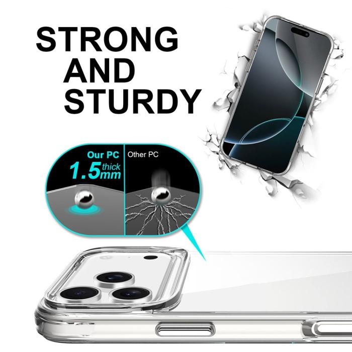 Bild 6, iPhone 17 Pro Max Skal Hybrid Transparent
