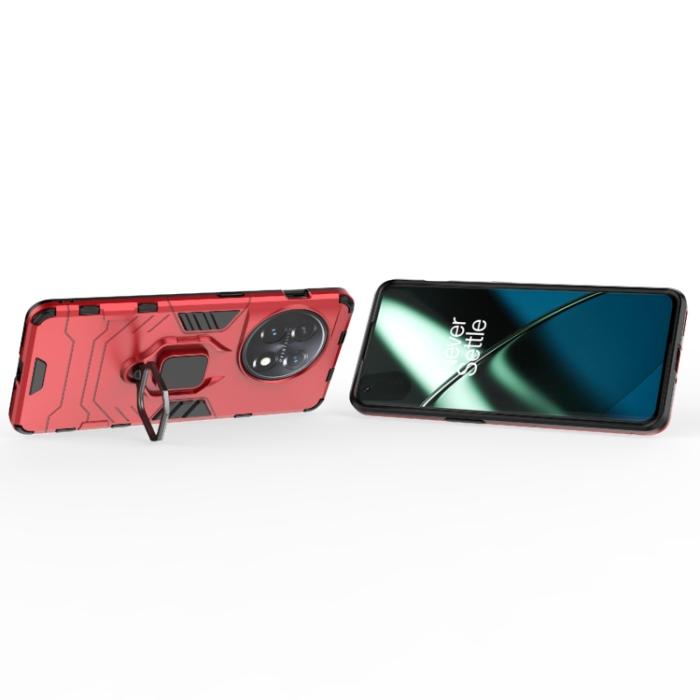 Bild 3, OnePlus 11 5G Skal Ring Hybrid Armor Röd