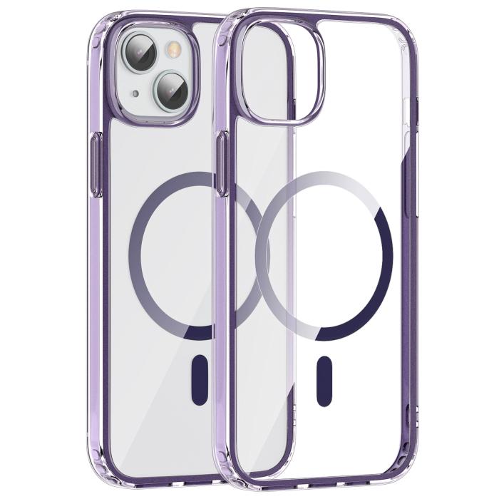 Bild 2, ColorPop iPhone 15 Skal CH MagSafe Transparent/Lila