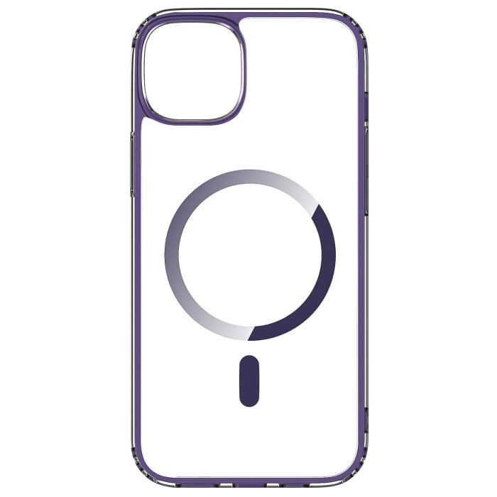 Bild 3, ColorPop iPhone 15 Skal CH MagSafe Transparent/Lila