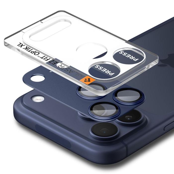 Bild 2, Spigen iPhone 17 Pro Linsskydd Optik Pro GLAS.tR 