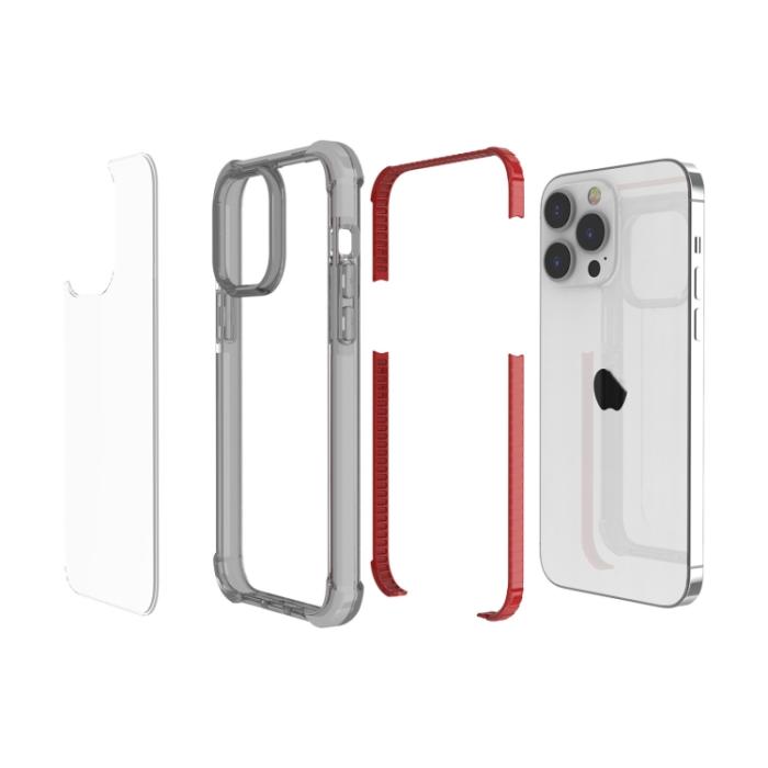 Bild 5, iPhone 15 Pro Skal Shockproof Akryl/TPU Brun
