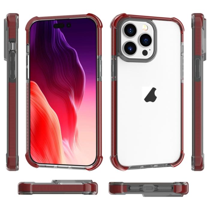Bild 6, iPhone 15 Pro Skal Shockproof Akryl/TPU Brun