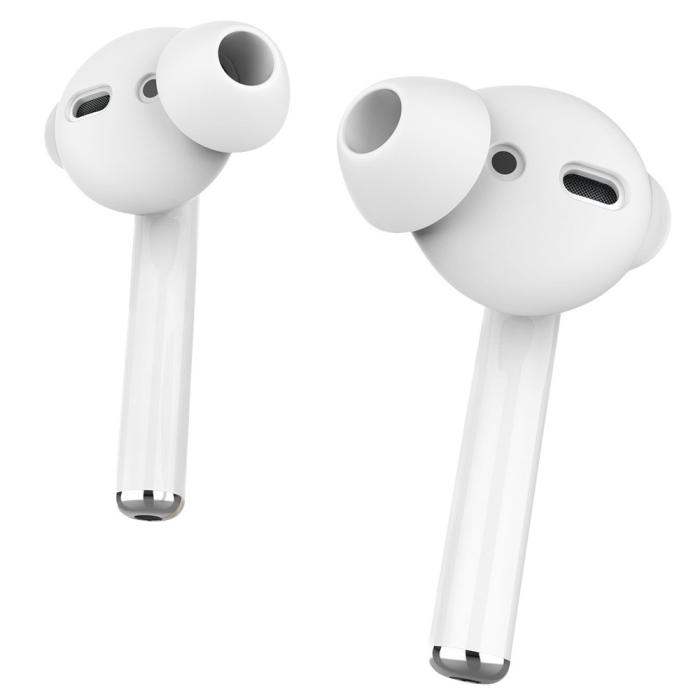 Bild 3, AHASTYLE AirPods 2/1 3-PACK Öronpluggar Silikon Storlek L Vit