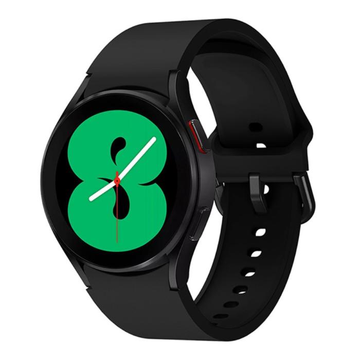 Bild 3, Silikon Armband För Galaxy Watch 4/5/5 Pro/6/7/FE Svart
