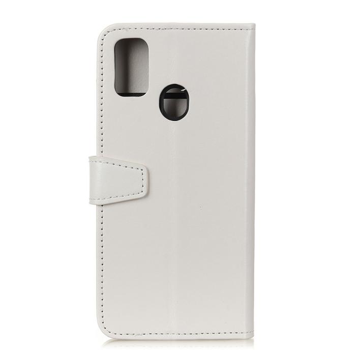Bild 2, Samsung Galaxy A21s - Crazy Horse Plånboksfodral - Vit