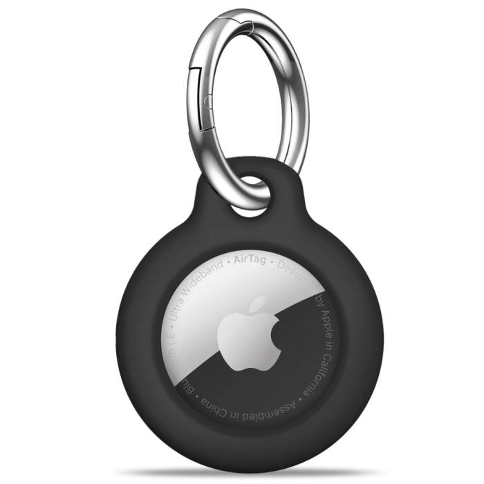 Bild 2, Tech-Protect Apple AirTag 2/1 4-PACK Hållare Rough Svart