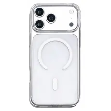 iPhone 18 Pro / 17 Pro Skal MagSafe Ultratunt Transparent /Vit