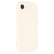 iPhone 17e / 16e Mobilskal Wavy Off White