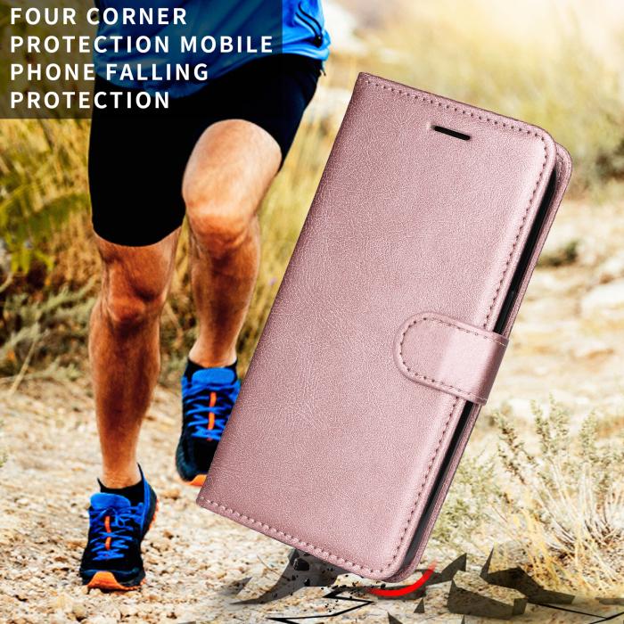 Bild 3, Motorola Moto G86 Power / G86 5G Fodral Läder Roséguld