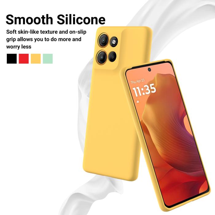 Bild 3, Motorola Moto G56 5G Skal Liquid Silikon Gul