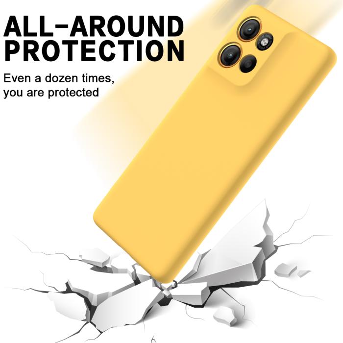 Bild 5, Motorola Moto G56 5G Skal Liquid Silikon Gul