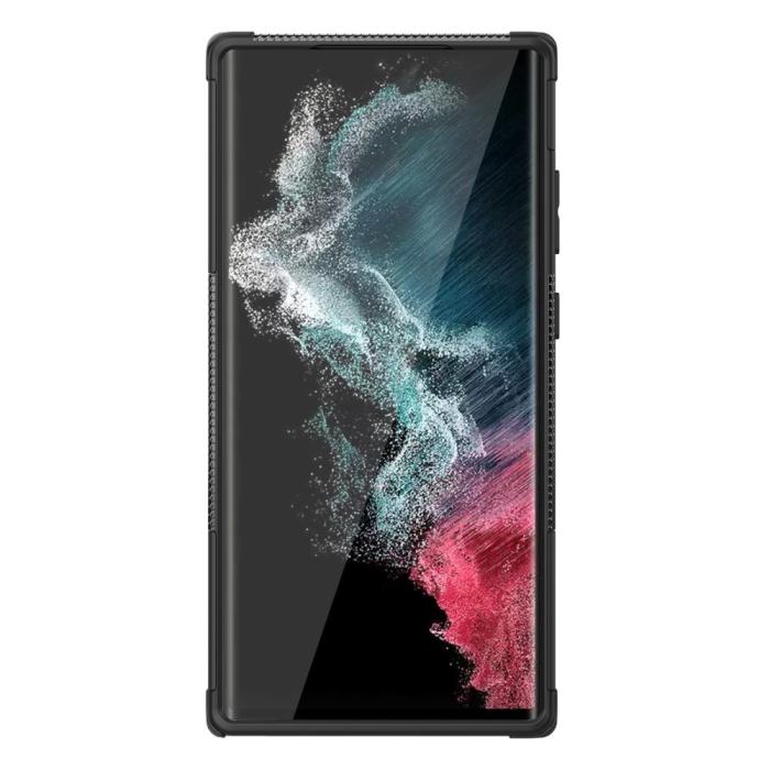 Bild 2, Galaxy S23 Ultra Skal Ultimata Stöttåligt med Stöd Svart