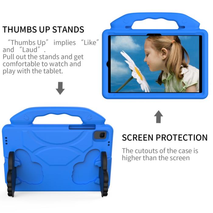 Bild 4, Samsung Galaxy Tab A8 10.5 2021 / A7 10.4 Skal Shockproof EVA Blå