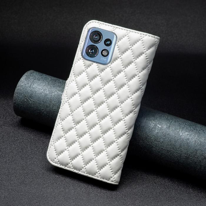 Bild 6, Motorola Edge 40 Pro 5G Fodral Diamond Läder Vit
