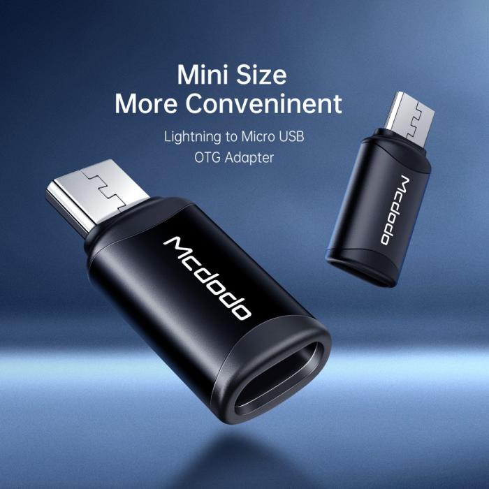 Bild 6, Mcdodo Lightning Hona - MicroUSB Hane Adapter Svart
