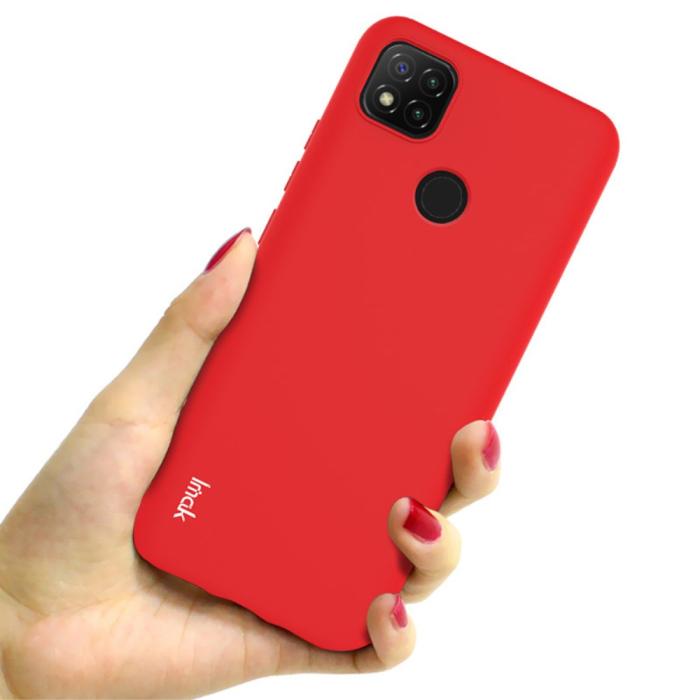 Bild 4, IMAK Xiaomi Redmi 9C Skal Skin Touch Röd