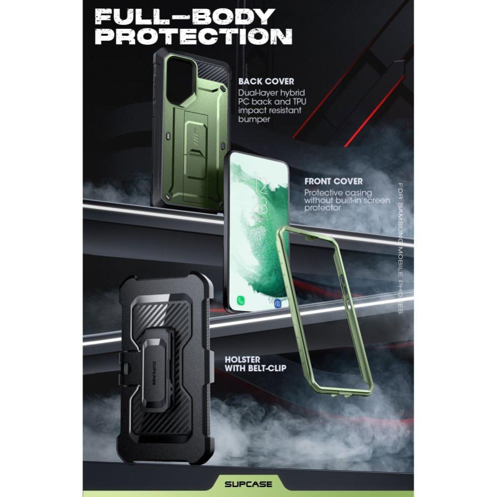 Supcase Galaxy S23 Ultra Skal 2-SET Unicorn Beetle Pro Guldan