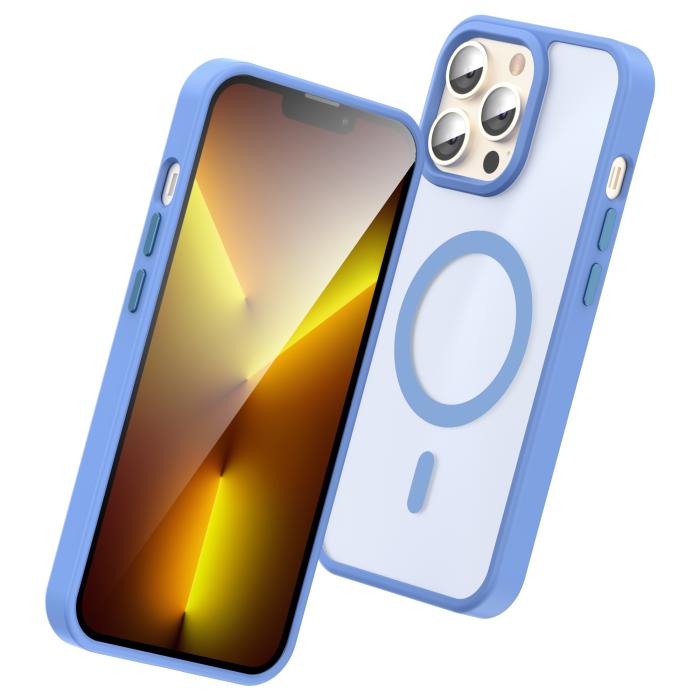 Bild 3, ColorPop iPhone 13 Pro Max Skal CH MagSafe Ljus LilaBlå