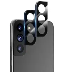 [2-Pack] Samsung S22 Linsskydd I H&auml;rdat Glas - Svart