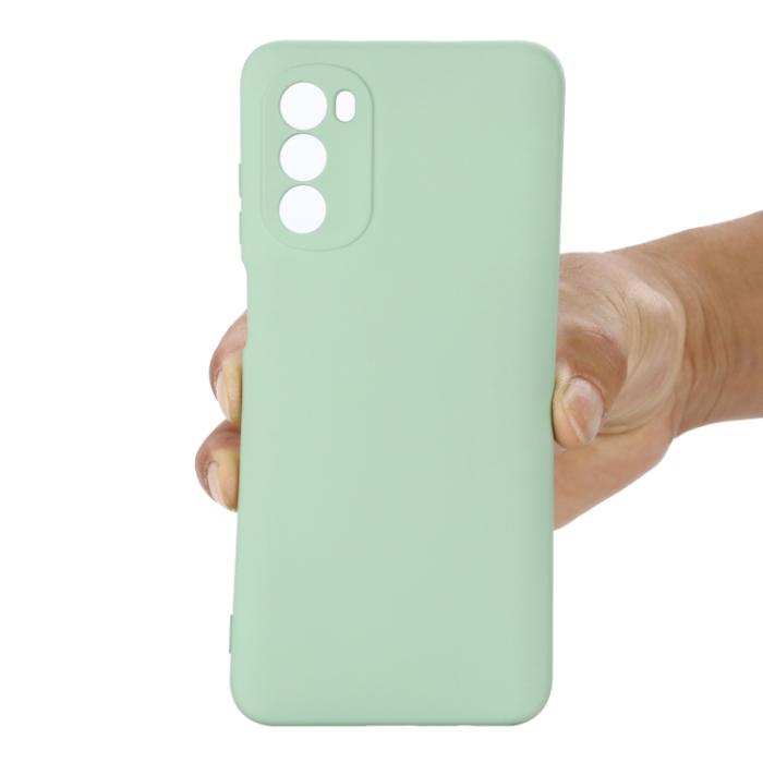 Bild 3, Motorola Moto G52/G82 Skal Liquid Silikon Grön