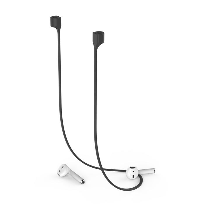 Bild 5, AHASTYLE AirPods Strap Halsrem Silikon Svart