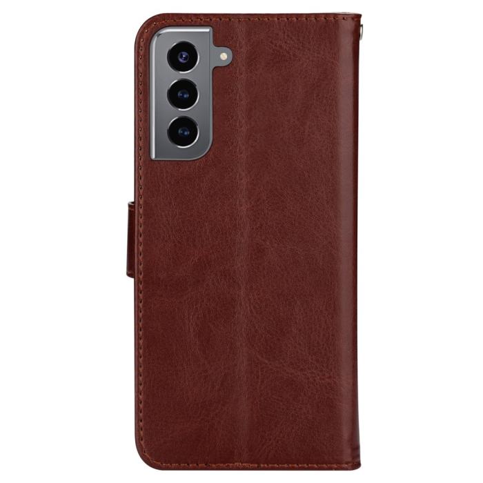 Bild 3, Samsung Galaxy S22 Plus Fodral Solid Crazy Horse Brun