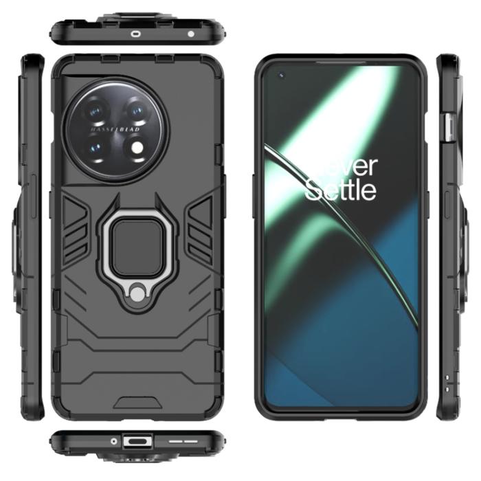 Bild 2, OnePlus 11 5G Skal Ring Hybrid Armor Svart