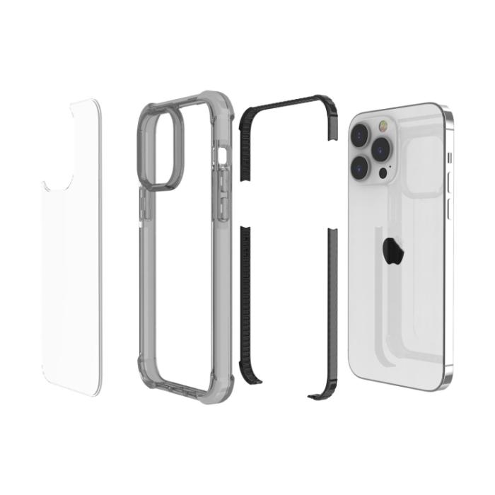 Bild 5, iPhone 15 Pro Skal Shockproof Akryl/TPU Svart