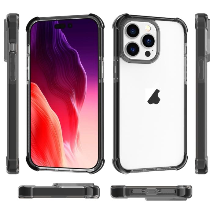 Bild 6, iPhone 15 Pro Skal Shockproof Akryl/TPU Svart