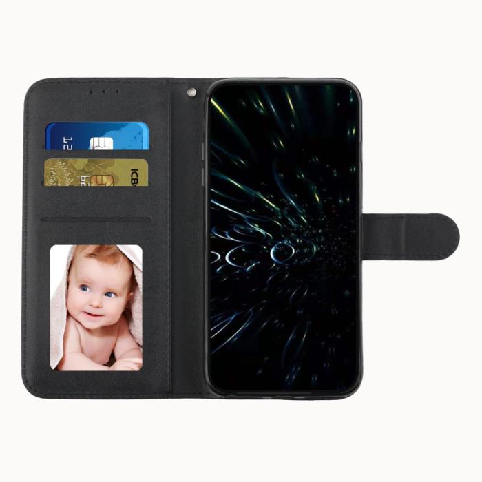 Bild 2, Motorola Edge 30 Fusion 5G Fodral Läder Svart