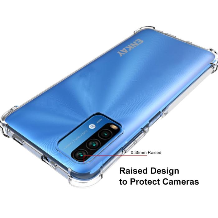 Bild 3, Xiaomi Redmi 9T - ENKAY Shockproof TPU Skal - Transparent