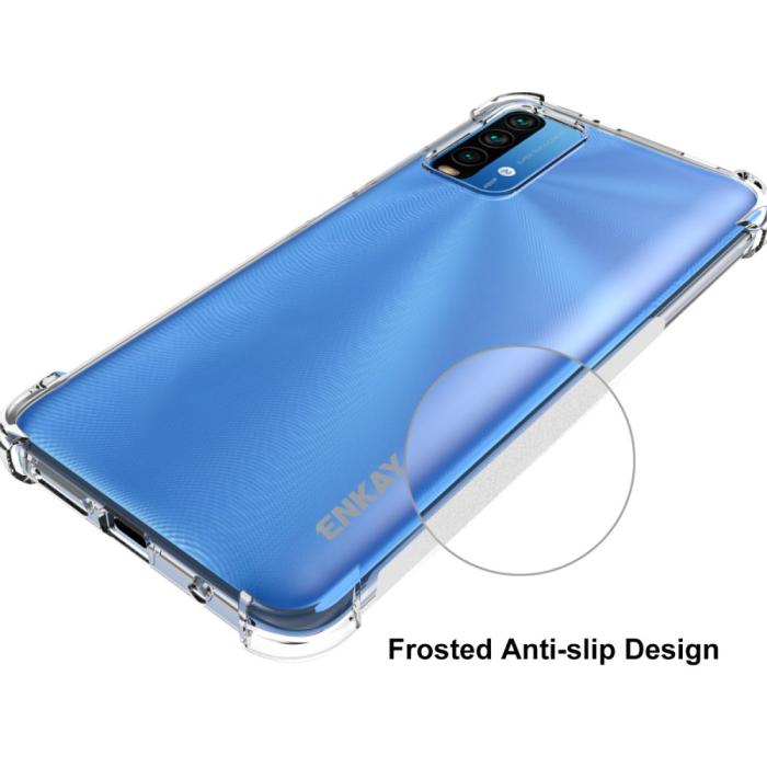 Bild 4, Xiaomi Redmi 9T - ENKAY Shockproof TPU Skal - Transparent