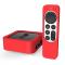 Apple TV 4K 2021 Silikonskal För Kontroll  Box - Röd