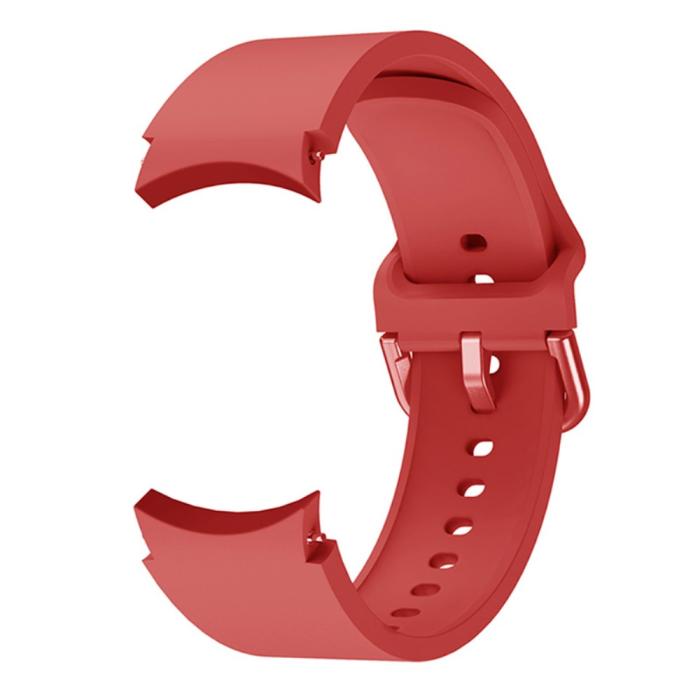 Bild 2, Silikon Armband För Galaxy Watch 4/5/5 Pro/6/7/FE Röd
