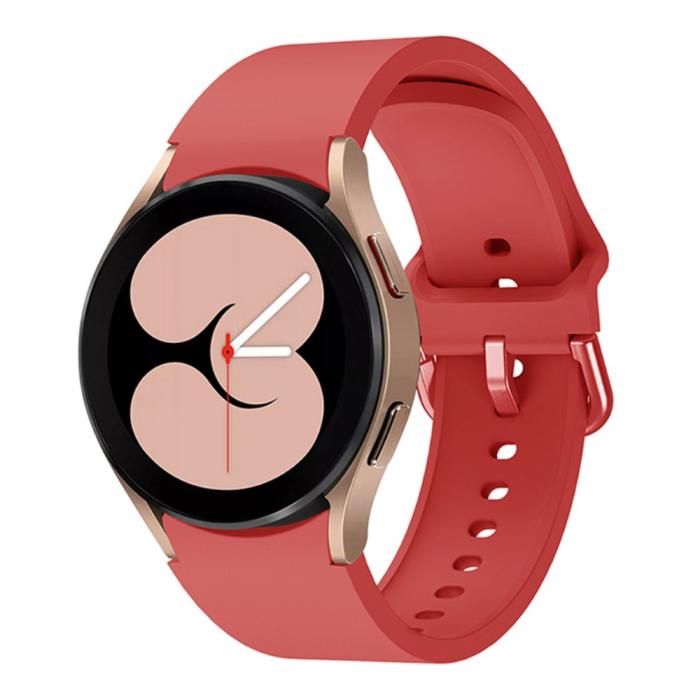 Bild 3, Silikon Armband För Galaxy Watch 4/5/5 Pro/6/7/FE Röd