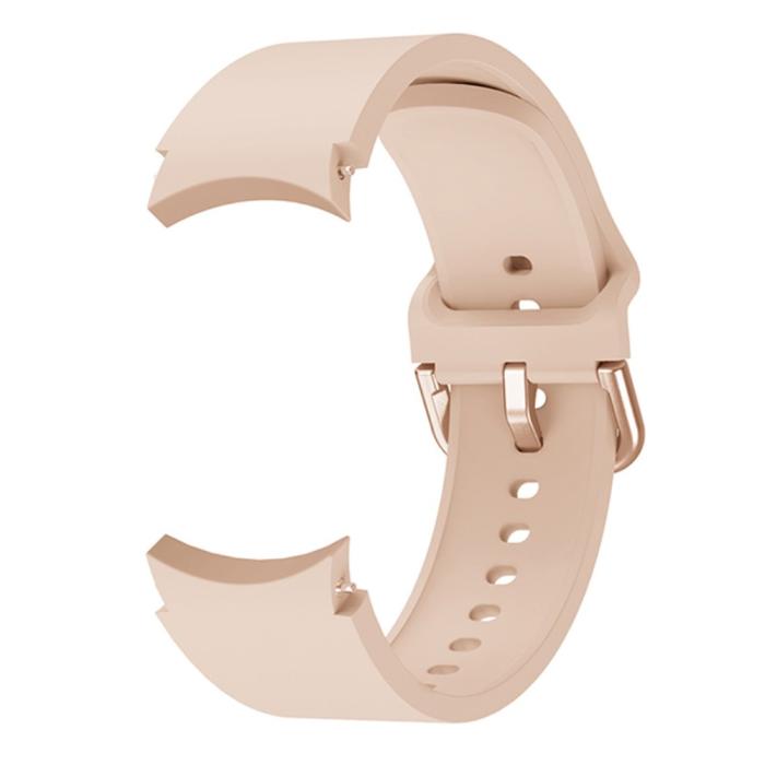 Bild 2, Silikon Armband För Galaxy Watch 4/5/5 Pro/6/7/FE Ljus Rosa