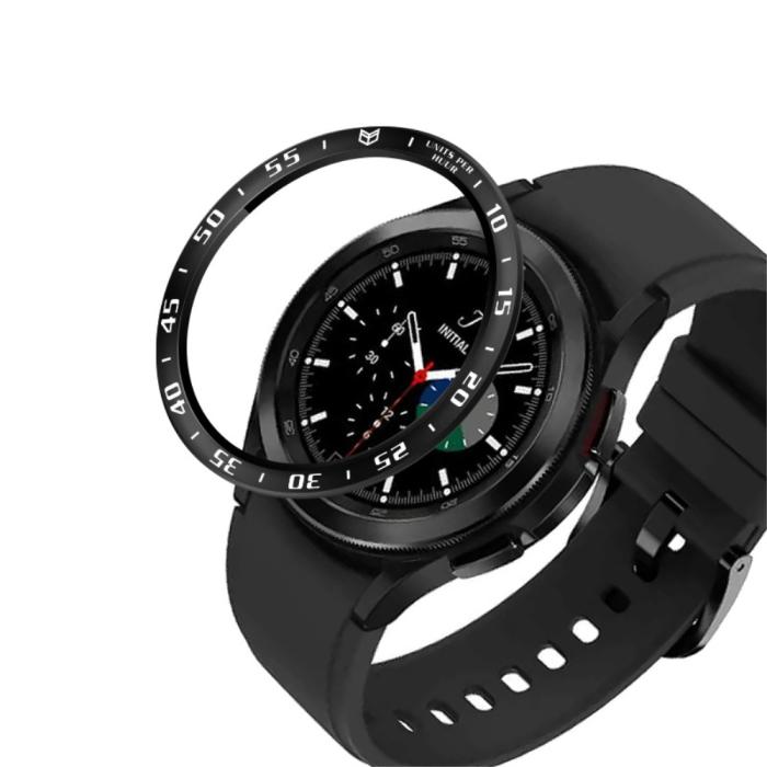 Bild 1, Bezel Skyddande Ring Galaxy Watch4 Classic 46mm - Svart/Vit
