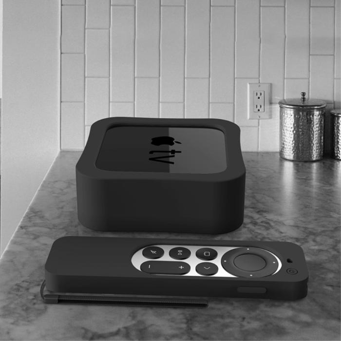 Bild 2, Apple TV 4K 2021 Silikonskal För Kontroll  Box - Svart