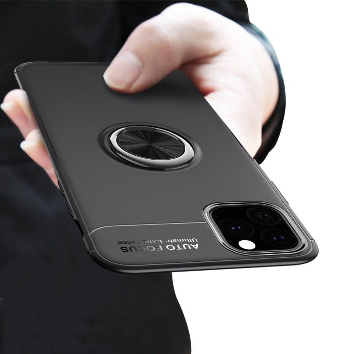 Bild 3, iPhone 11 - Ring Skal - Funkar med magnethållare - Svart