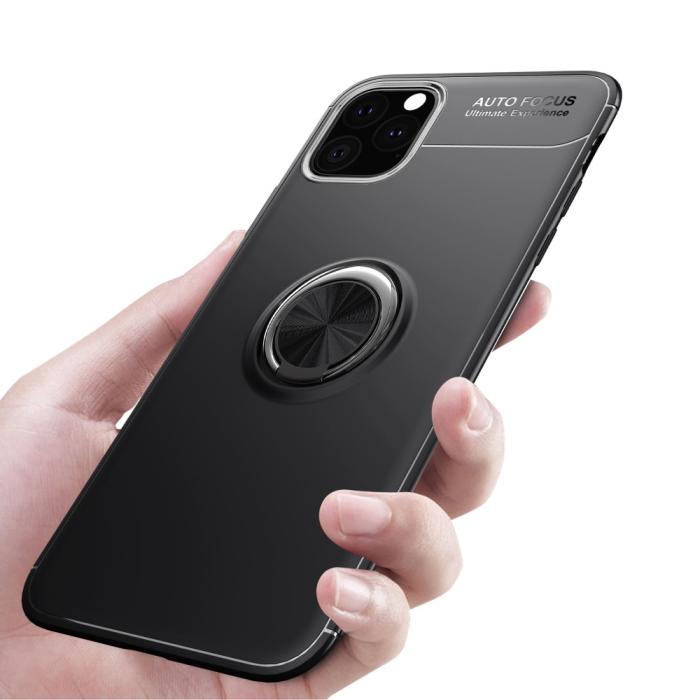 Bild 5, iPhone 11 - Ring Skal - Funkar med magnethållare - Svart