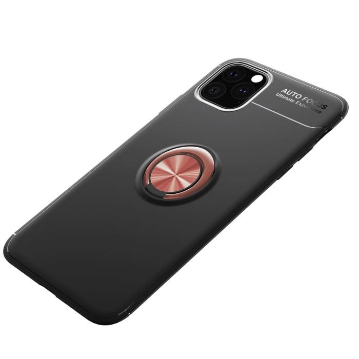 Bild 2, iPhone 11 - Ring Skal - Funkar med magnethållare - Svart/Rosé