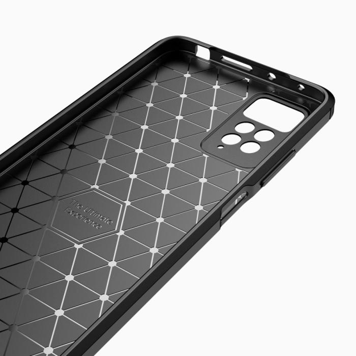 Bild 4, Xiaomi Redmi Note 11 Pro 5G Skal Borstad Stål Textur Svart