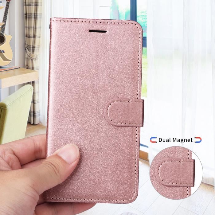 Bild 5, Motorola Moto G86 Power / G86 5G Fodral Läder Roséguld