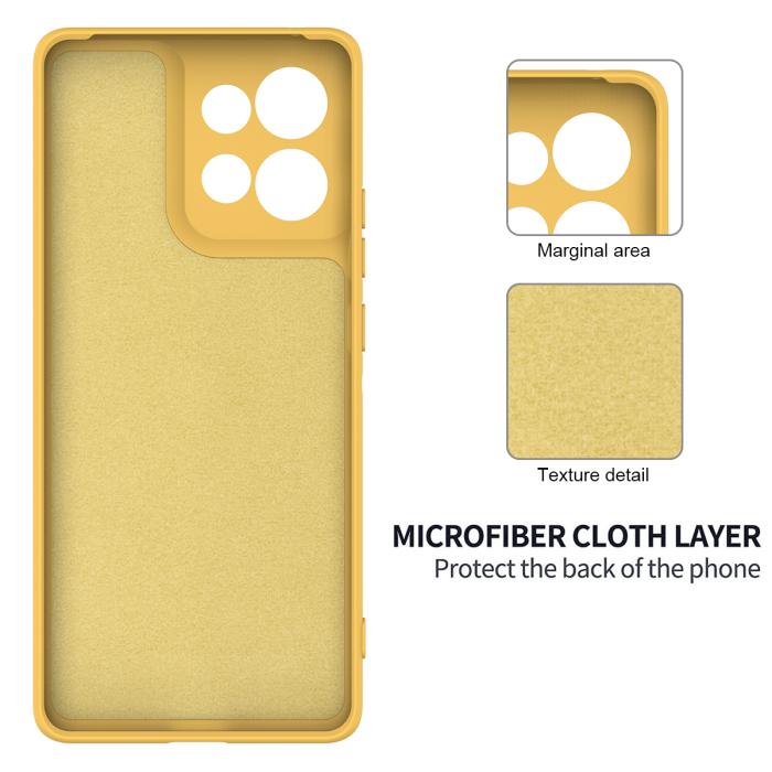 Bild 6, Motorola Moto G56 5G Skal Liquid Silikon Gul